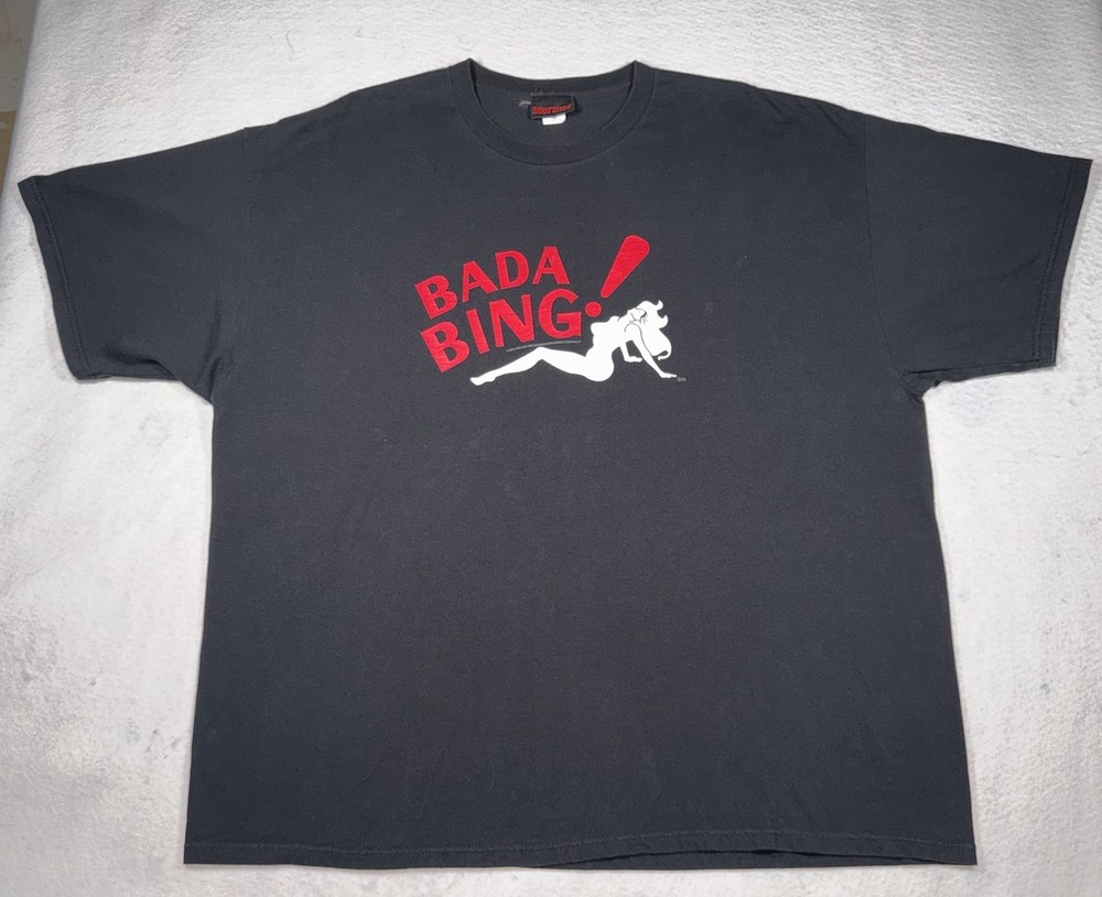 Vintage The Sopranos Bada Bing Shirt Size 3XL Rare TV Show Promo Official READ
