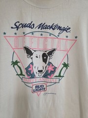 Vintage 80s Budweiser Spuds Mackenzie Party Animal T-Shirt .