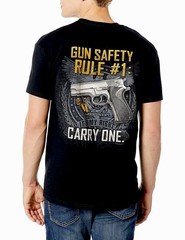 Buck Wear Rule #1 Gun Safety – 2nd Amendment Patriotic USA T-shirt