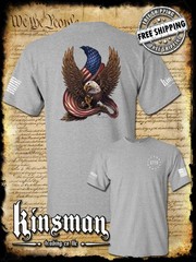American Flag / Eagle 1776 2-Sided T-Shirt / Patriot Freedom USA 2nd Amendment