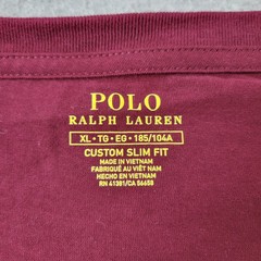 Polo Ralph Lauren Shirt Mens XL Red Custom Slim Fit PRL Pony Embroidery