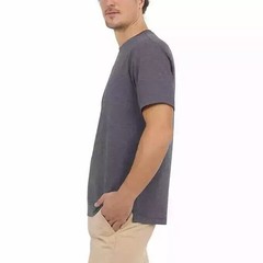 Lands’ End Men’s Classic Fit 4-Way Stretch Tee, Dark Gray, Medium