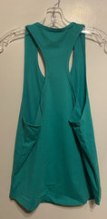 Mens size medium Slim Racerback Polyester blend stretchy silkie knit Green NWOT
