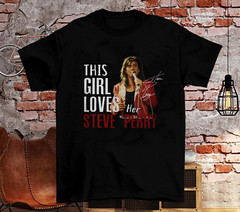 Steve Perry Singer Short Sleeve Cotton Black All size Shirt