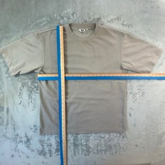 UNIQLO AIRism T-Shirt Mens Medium Beige Oversized 341-475355 Lemaire Capsule