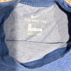 Nike Mens Short Sleeve Dri-Fit Heathered Lighter Blue Tee w Black Swoosh EUC, S