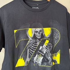 Metallica Concert Shirt Mens L Black M72 Tour 2023 Blackened Skull Graphic Tee