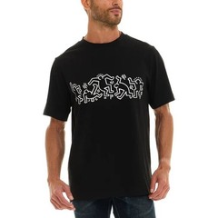 Keith Haring Men’s Graphic T-Shirt, Black, Size L