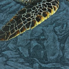 Vintage Nature Shirt Men’s XL Blue Sea Turtles All Over Print Graphic Tee 1994