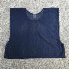 Vintage Russell Athletic Cropped Tank Top Adult XL Navy Mesh Vest Made in USA