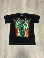 Vintage Slayer T Shirt 90s Green Devil Thrash Metal Slayer The Roxx Medium