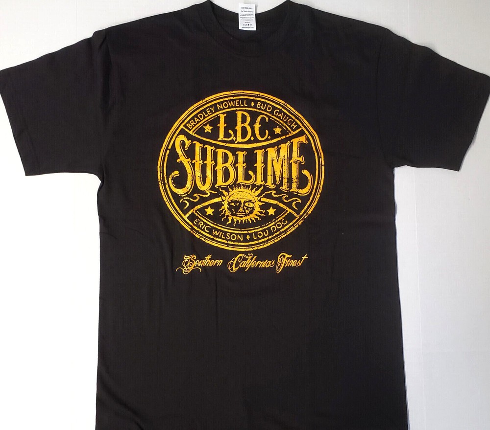 SUBLIME T-shirt LBC Ska Punk Long Beach Cali Tee Adult Men Black New
