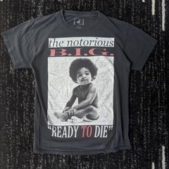 The Notorios BIG Old Skool Rap Retro Style Black T shirt Unisex