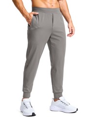Men’s Golf Joggers Pants Zipper Pockets Stretch Sweatpants Slim Fit Track Work