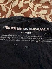Off-White “Business Casual” Bernini Men’s Short Sleeve T-Shirt XL Streetwear