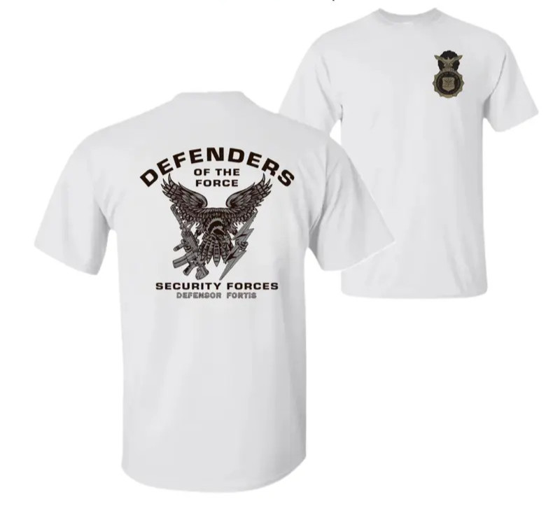 Defenders Of The Force Security Forces T-Shirt Two Side, Vintage Streetwear