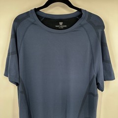 Mack Weldon Stealth Short Sleeve T-Shirt Mens XL Blue Performance Active Tech