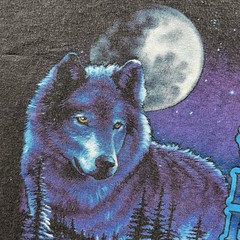 Vintage Harley Davidson Wolf Tank Top Mens XL Black Legends Sleeveless 90s Biker