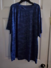 Peter Millar Men Navy Blue Camo UPF 50+ T-Shirt SZ L Activewear Stretch