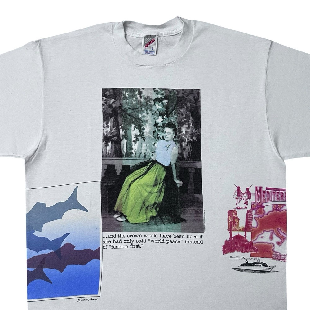 Vtg 90s Pop Art Photography Comedy Test Print T-Shirt Sz XL Rare 1 Of 1