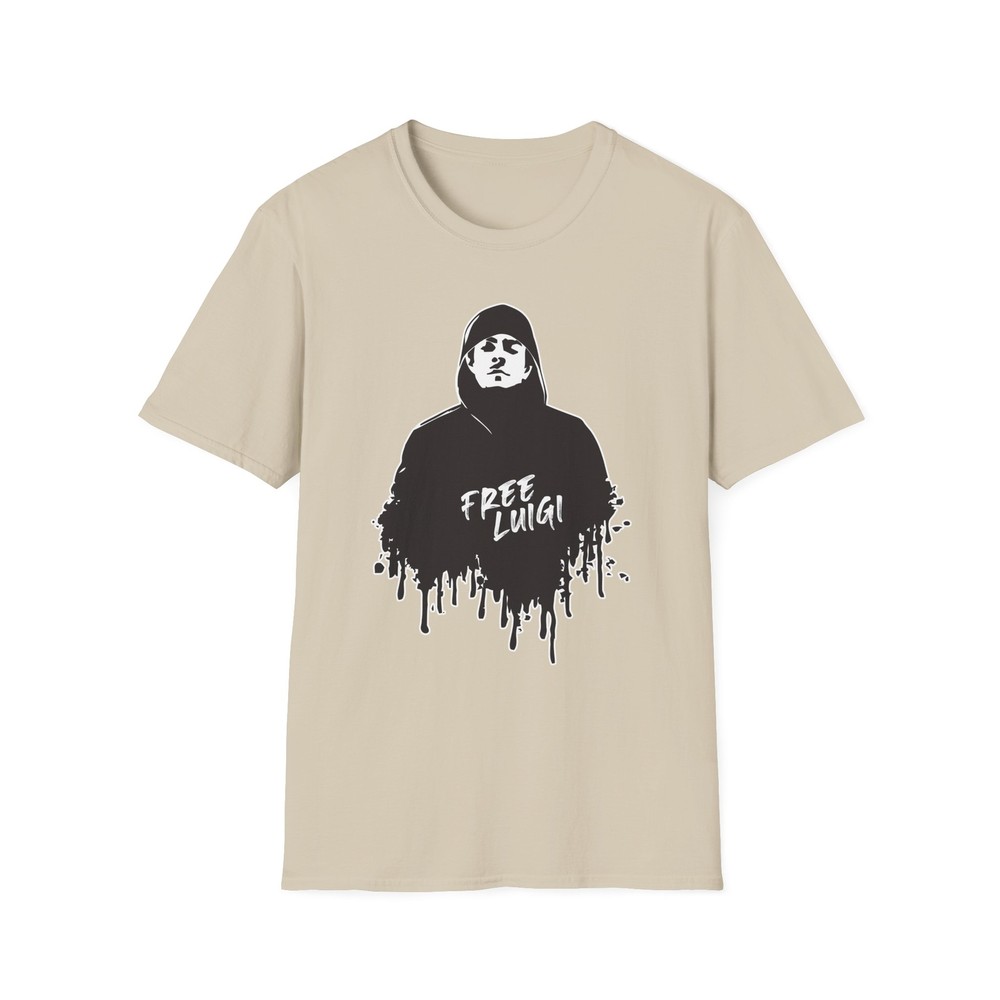 Free Luigi Cool Graphic T-Shirt Gift Streetwear Statement Tee