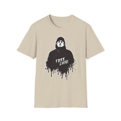 Free Luigi Cool Graphic T-Shirt Gift Streetwear Statement Tee