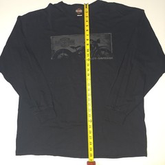 Harley Davidson Long Sleeve Shirt Men 2XL Black Steel Horse Midlothian VA Biker