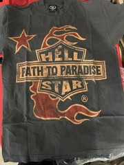 HELLSTAR Path to Paradise Tour Graphic Print Black Men’s T-Shirt Crew Neck S