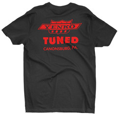 YENKO TUNED Canonsburg PA Black Tee T-Shirt Camaro Nova Chevy 396 427 454 Motion