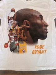Kobe Bryant Lakers Tribute Graphic T Shirt Comfort Colors White Medium NBA MAMBA