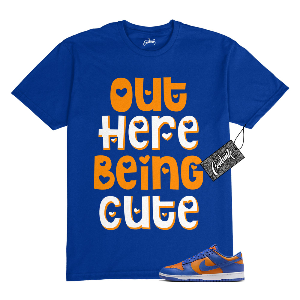 Dunk Knicks Team Royal Blue Orange Low Bright Ceramic T Shirt to Match OHBC