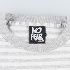 Used 90’S NO FEAR striped pattern logo t-shirt made in USA men’s size XL equ…
