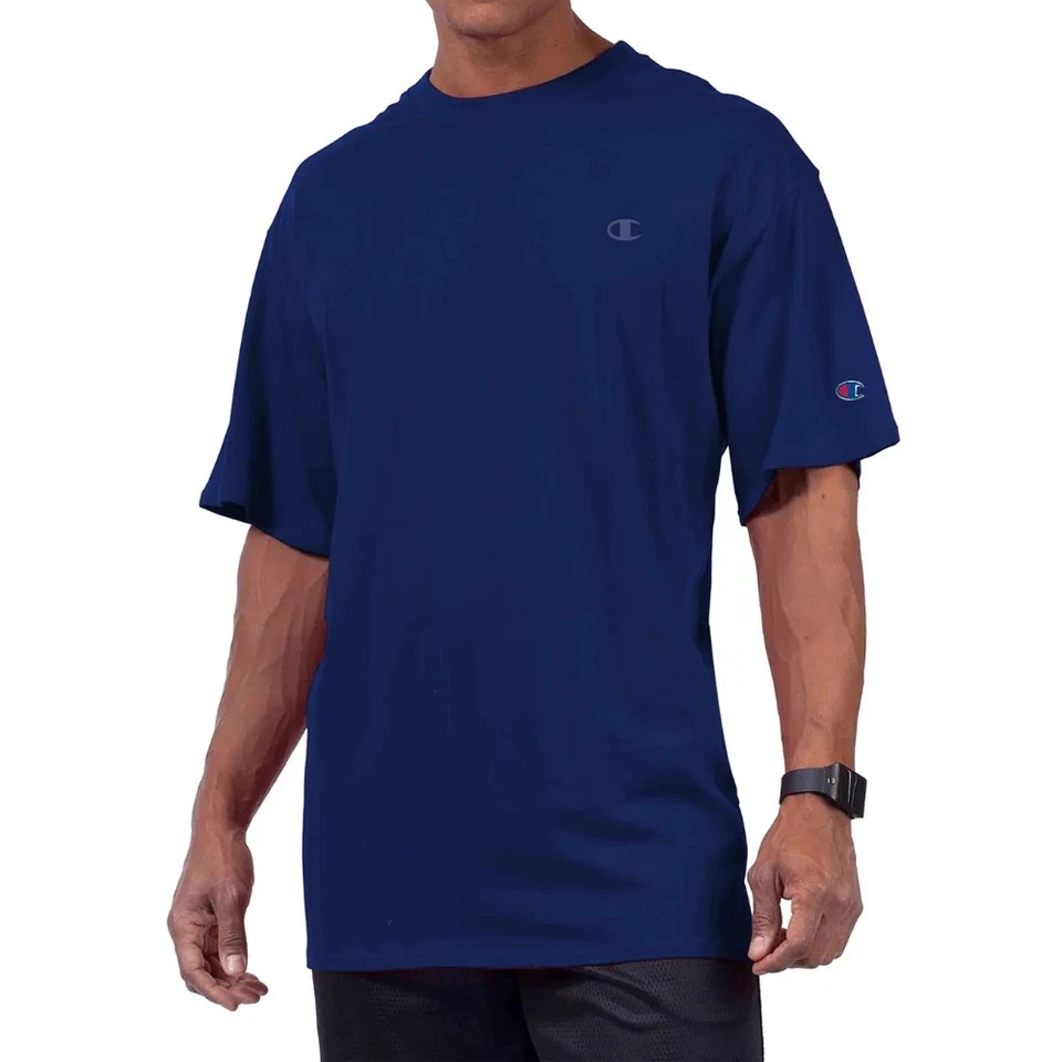 Champion Big & Tall Men’s Classic Jersey Tee Shirt, Sizes 4xl Dark NAVY