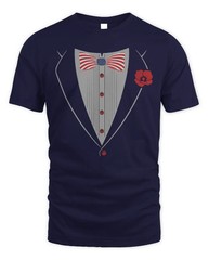 Fat Electrician Merch Patriotic Tuxedo Shirt