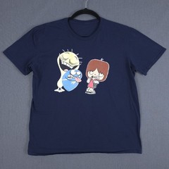Fosters Home For Imaginary Friends Shirt Size XL Blue Mac Cheese Bloo Cartoon
