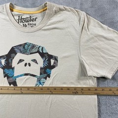 Howler Brothers Shirt Mens Medium Tan Monkey Face Heed The Call Casual Outdoor