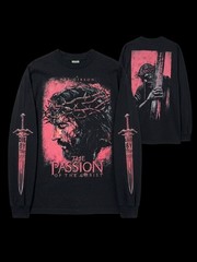 ​The Passion of the Christ Movie Shirt Long Sleeve Vtg Style Black Made To Order