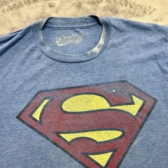Vintage Old Navy Collectabilitees Mens M Superman Logo Blue Short Sleeve Tee