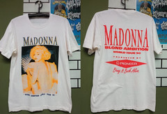 Madonna Blond Ambition World Tour 90s vintage t shirt Movie Cinema White S-5XL