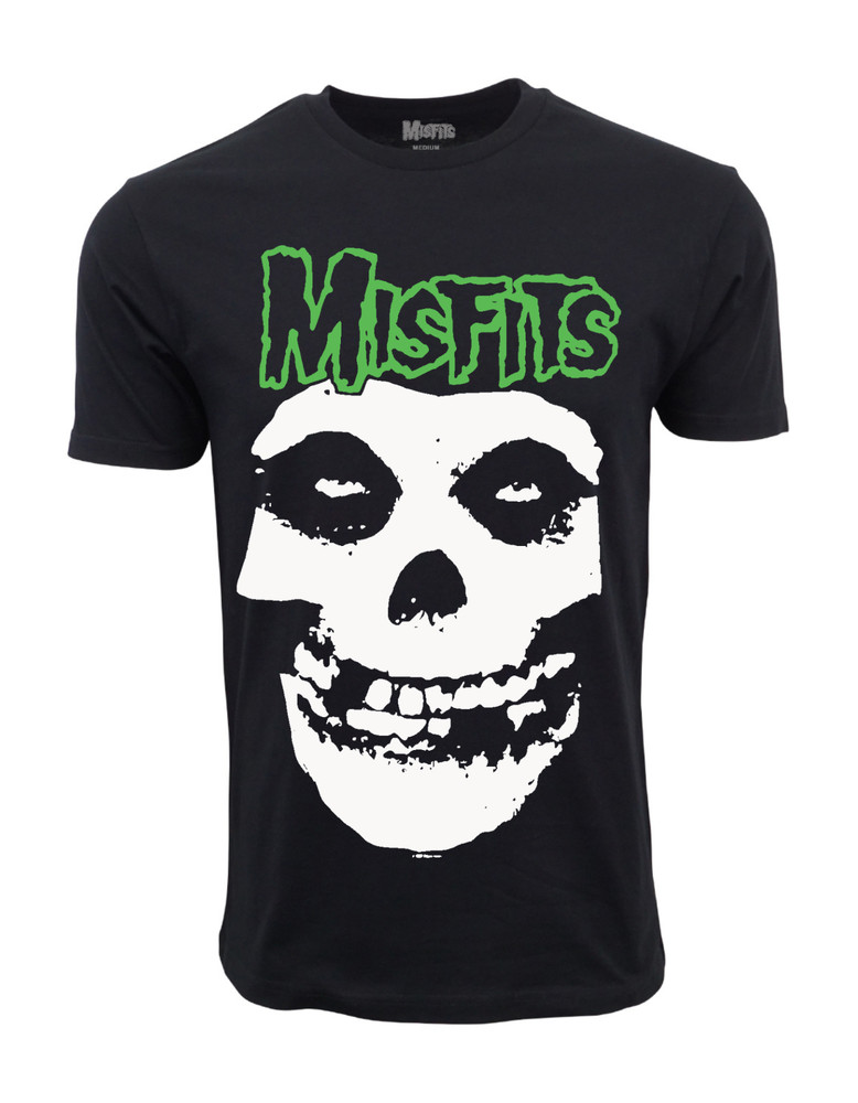 MISFITS GREEN FIEND SKULL T SHIRT