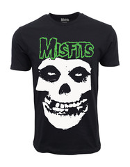 MISFITS GREEN FIEND SKULL T SHIRT