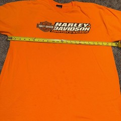 Harley Davidson XL- Highland Lavale, Maryland Bright Orange T-Shirt