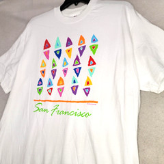 Vintage 1992 San Francisco Mens Shirt Extra Large XL White Luke A Tuke NWOT
