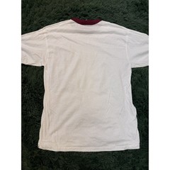 Vintage Soffe Shirts Ringer T-Shirt Adult Large White Maroon Crew Neck U.S.A