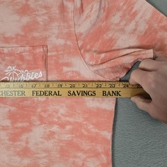 CHUBBIES The Utah Weekends Only T-Shirt Mens XL Pink Tie Dye Pocket Logo