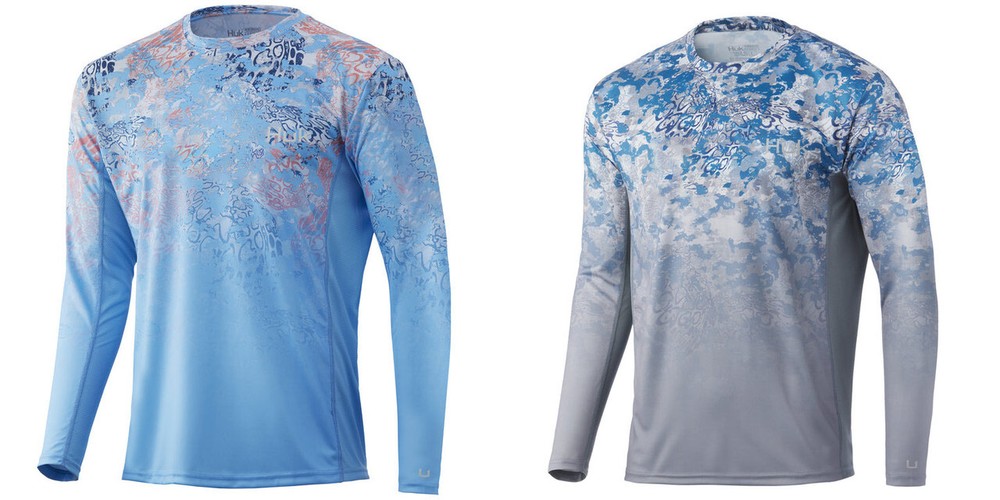 HUK Icon X Tide Change Camo Fade LS Shirts H1200388-CHOOSE YOUR COLOR AND SIZE!