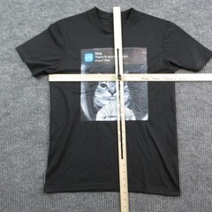 Ring Doorbell Cat Shirt Mens M Black Motion At Front Door Graphic Tee Funny