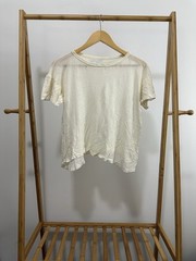 VTG 50s Zombie Super Thrashed Distressed Worn Boxy Cropped Soft Thin T-Shirt M