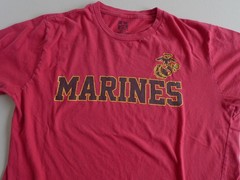 Vintage USMC US Marine Corps eagle globe logo 100% cotton t shirt tee super soft