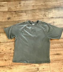 Gymshark Men’s Short Sl Premium Legacy Embroidered Center Logo Tee Shirt Green M